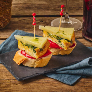 Pincho - spinat og manchego