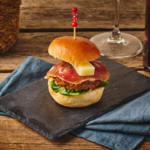 Chico burger skinke og manchego (slider)