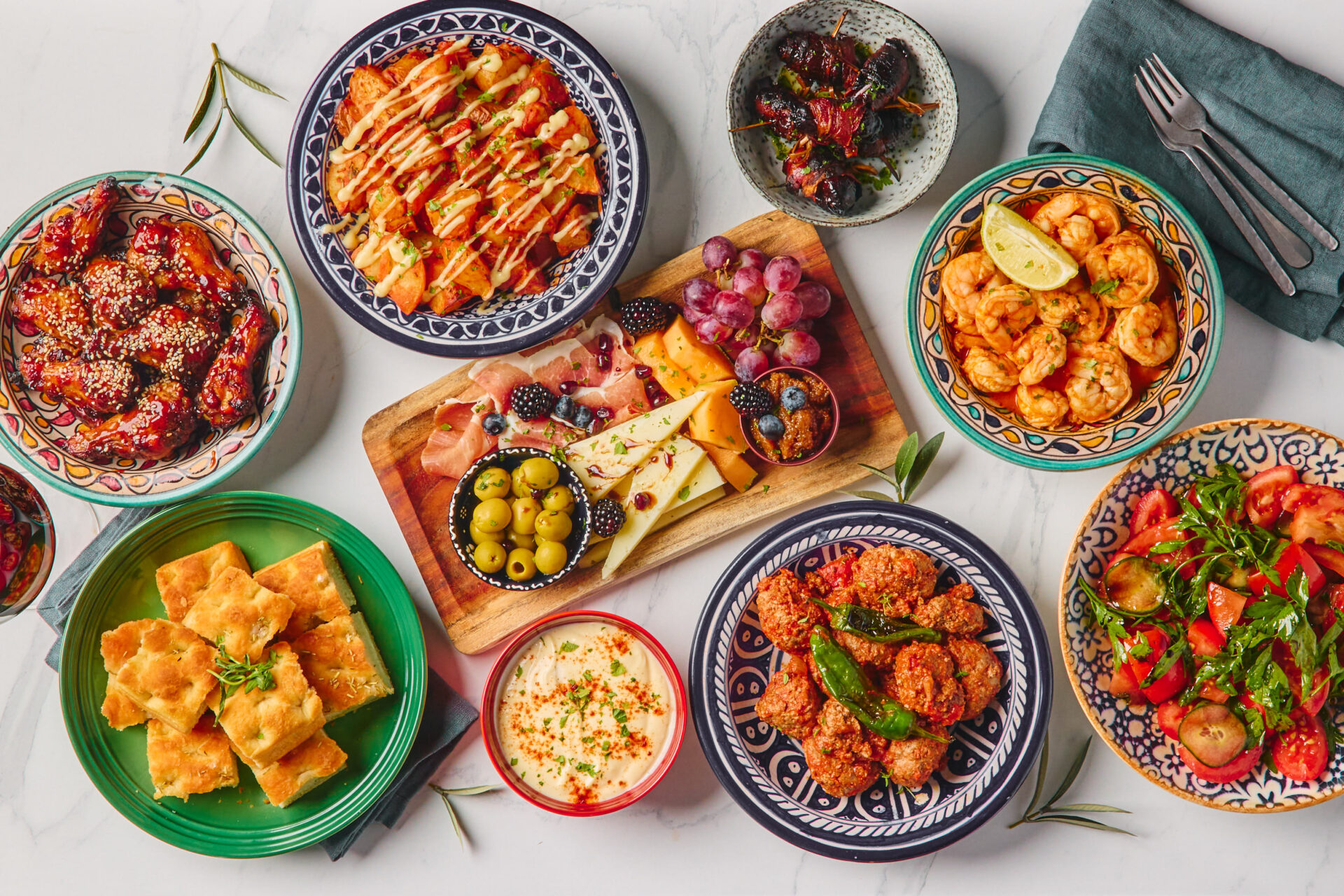 Tapasfavoritten meny